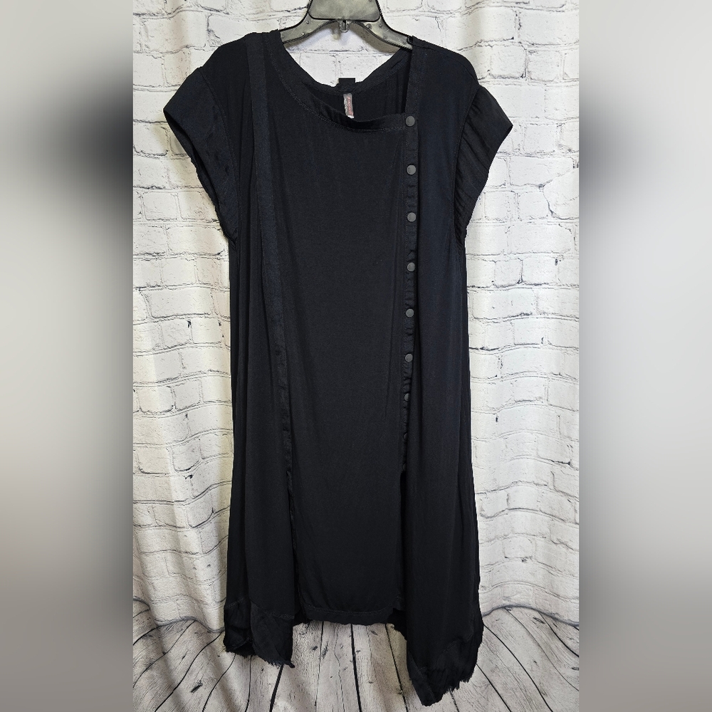 Free People Movement Snap Closure Midi Dress‎ Size Small